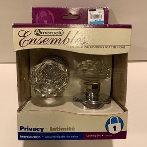 NWT AMEROCK ENSEMBLES BEDROOM/BATH DOOR HARDWARE.